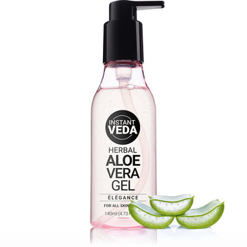 Aloe Vera Gel | Multipurpose Aloe Gel | with Real Aloe Vera Pulp | For all skin & hair types | 140 mL